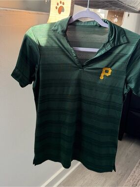 green pittsburgh pirates polo shirt